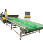 Rolling platform laser cutting machine