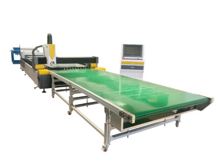 Rolling platform laser cutting machine